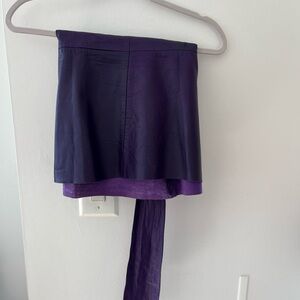Purple Suede Skirt